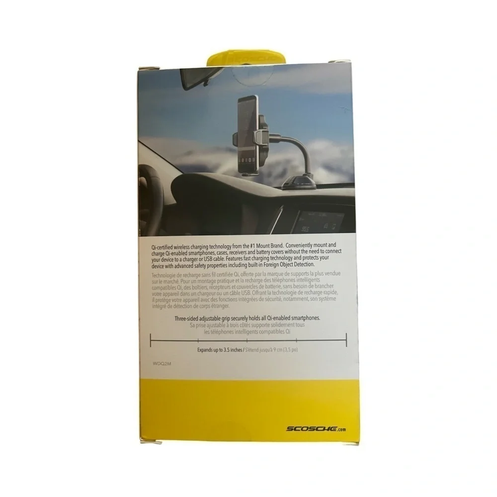 Scosche Wireless Fast Charging Window:Dash Mount​​​